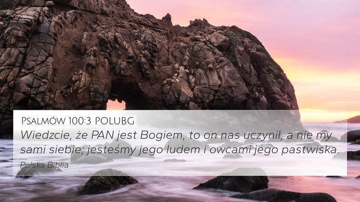 Psalmów 100:3 POLUBG Bible Verse Image