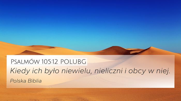 Psalmów 105:12 POLUBG Bible Verse Image