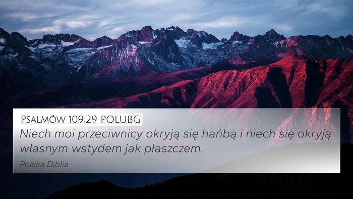 Psalmów 109:29 POLUBG Bible Verse Image