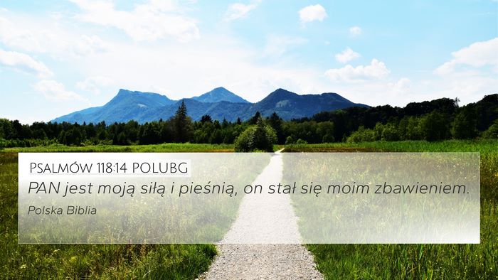 Psalmów 118:14 POLUBG Bible Verse Image