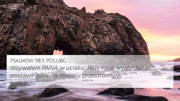 Psalmów 118:5 POLUBG Bible Verse Image