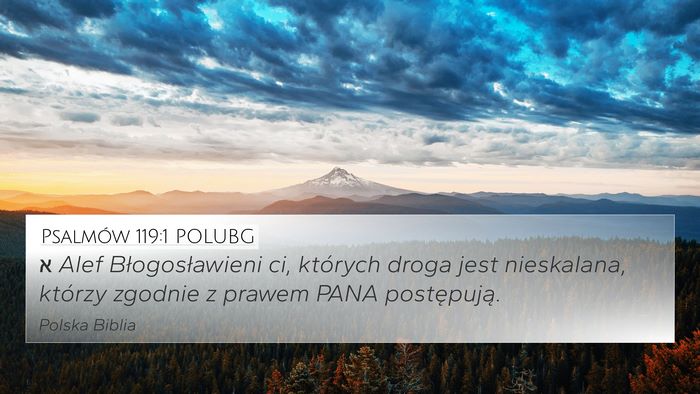 Psalmów 119:1 POLUBG Bible Verse Image