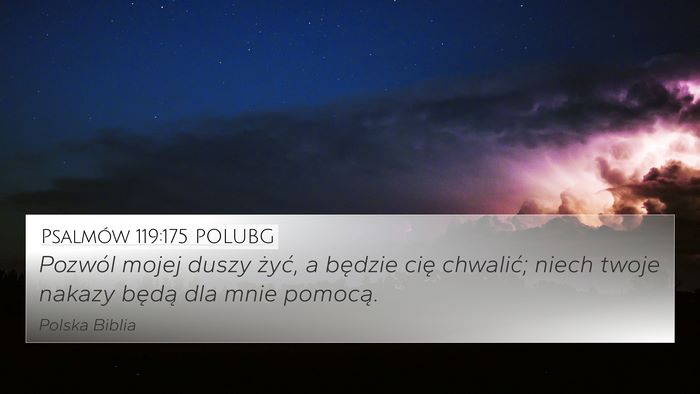 Psalmów 119:175 POLUBG Bible Verse Image