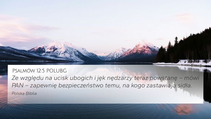 Psalmów 12:5 POLUBG Bible Verse Image
