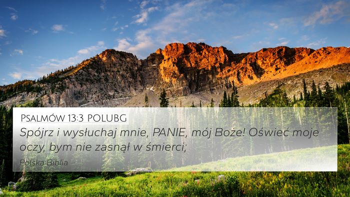 Psalmów 13:3 POLUBG Bible Verse Image