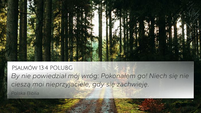 Psalmów 13:4 POLUBG Bible Verse Image