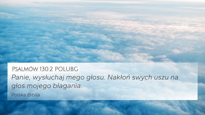 Psalmów 130:2 POLUBG Bible Verse Image