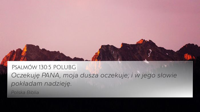 Psalmów 130:5 POLUBG Bible Verse Image