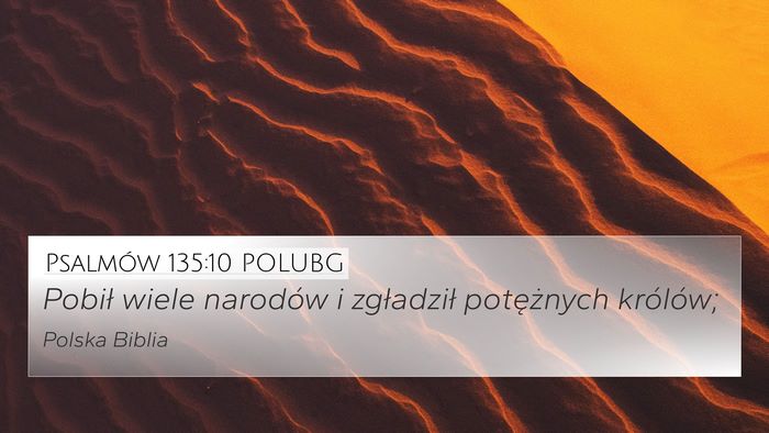 Psalmów 135:10 POLUBG Bible Verse Image