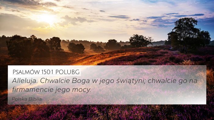 Psalmów 150:1 POLUBG Bible Verse Image