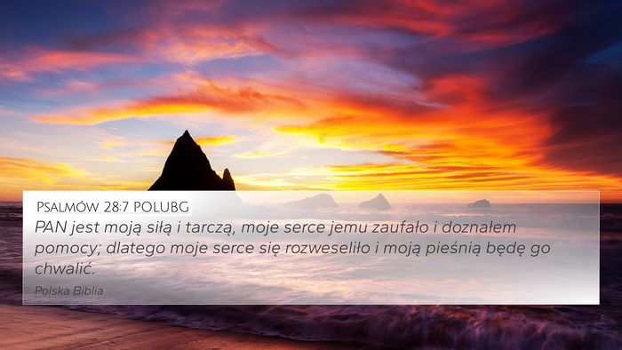 Psalmów 28:7 POLUBG Bible Verse Image