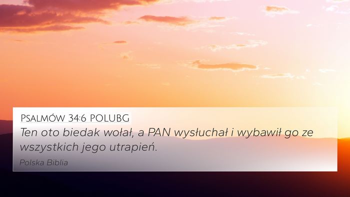 Psalmów 34:6 POLUBG Bible Verse Image