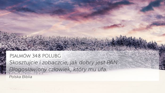 Psalmów 34:8 POLUBG Bible Verse Image
