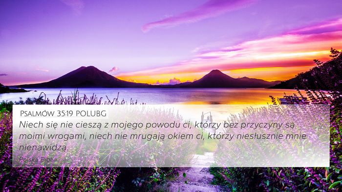 Psalmów 35:19 POLUBG Bible Verse Image