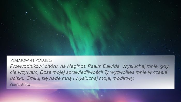 Psalmów 4:1 POLUBG Bible Verse Image