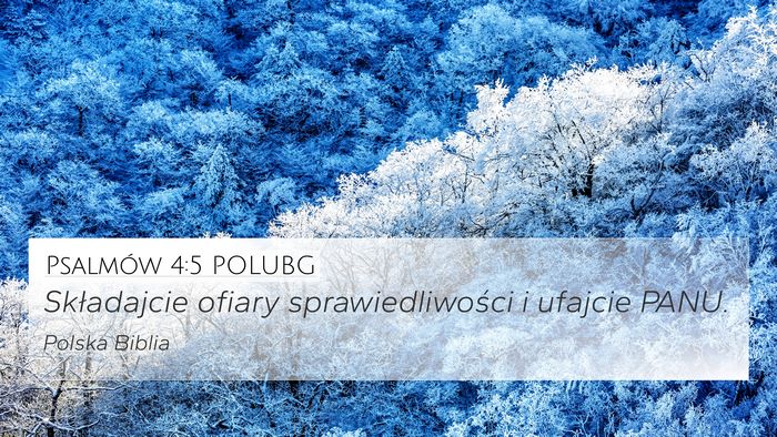 Psalmów 4:5 POLUBG Bible Verse Image