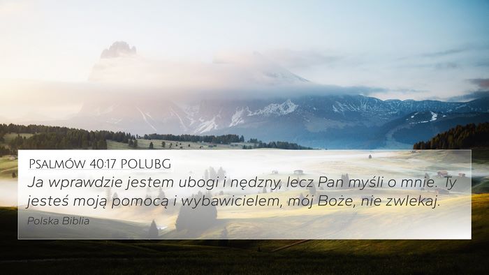 Psalmów 40:17 POLUBG Bible Verse Image