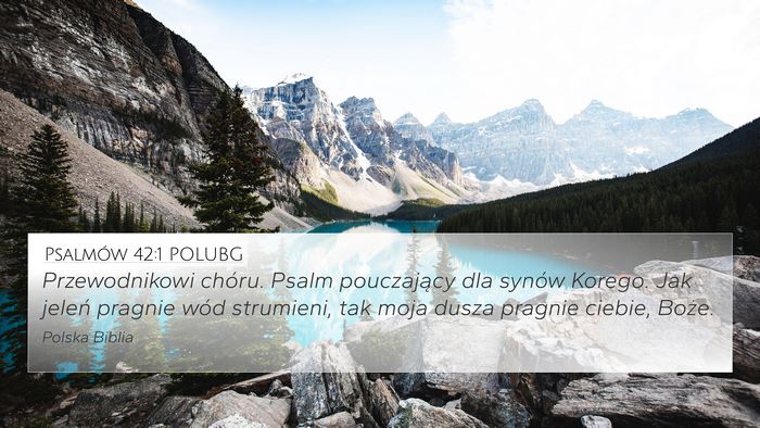 Psalmów 42:1 POLUBG Bible Verse Image
