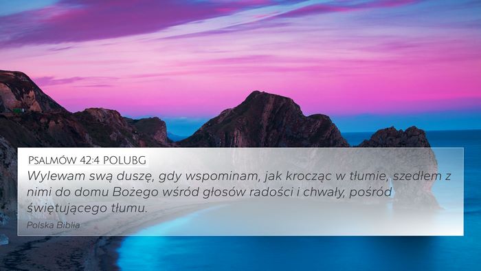 Psalmów 42:4 POLUBG Bible Verse Image
