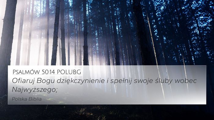 Psalmów 50:14 POLUBG Bible Verse Image