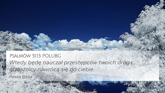 Psalmów 51:13 POLUBG Bible Verse Image