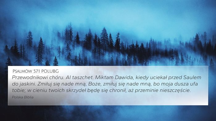 Psalmów 57:1 POLUBG Bible Verse Image