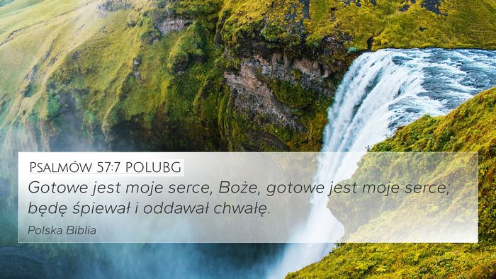 Psalmów 57:7 POLUBG Bible Verse Image