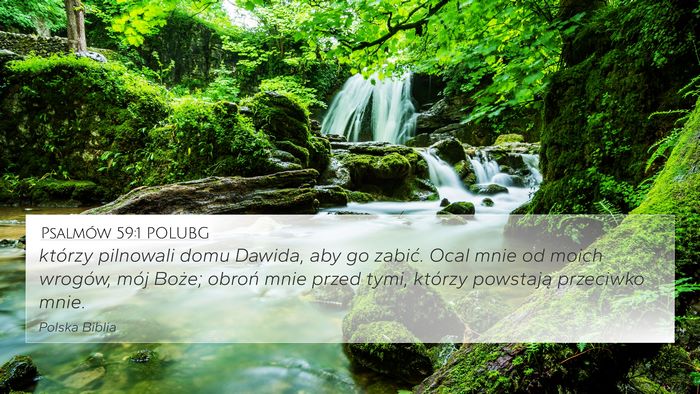 Psalmów 59:1 POLUBG Bible Verse Image