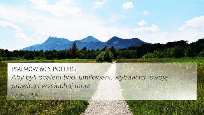 Psalmów 60:5 POLUBG Bible Verse Image