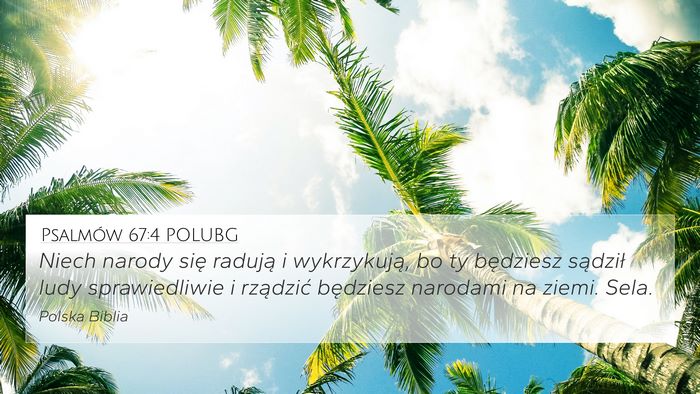 Psalmów 67:4 POLUBG Bible Verse Image