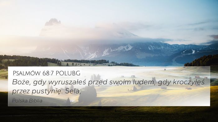 Psalmów 68:7 POLUBG Bible Verse Image