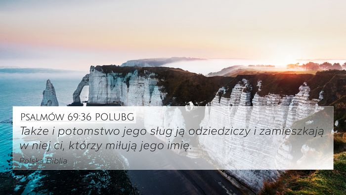 Psalmów 69:36 POLUBG Bible Verse Image