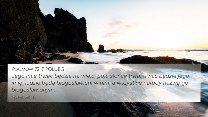 Psalmów 72:17 POLUBG Bible Verse Image