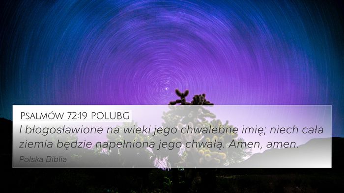 Psalmów 72:19 POLUBG Bible Verse Image