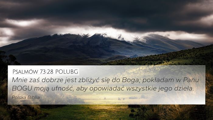 Psalmów 73:28 POLUBG Bible Verse Image