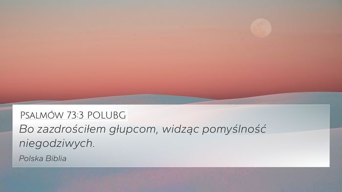 Psalmów 73:3 POLUBG Bible Verse Image