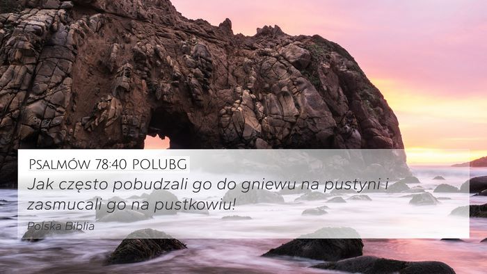 Psalmów 78:40 POLUBG Bible Verse Image