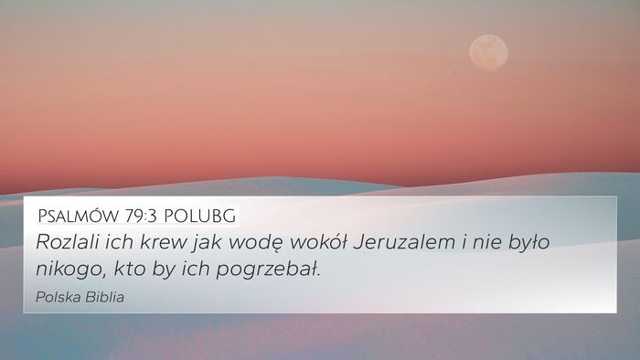 Psalmów 79:3 POLUBG Bible Verse Image