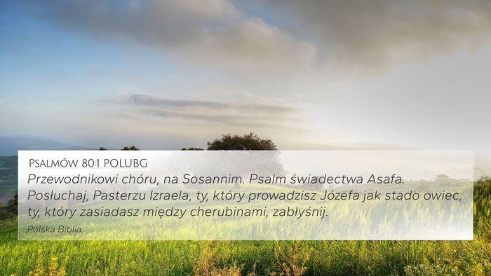Psalmów 80:1 POLUBG Bible Verse Image