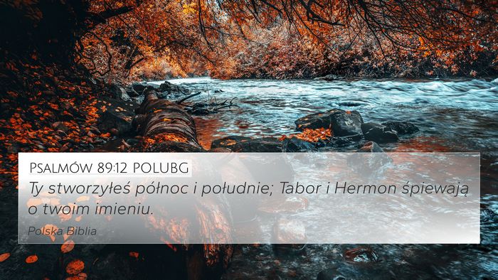 Psalmów 89:12 POLUBG Bible Verse Image