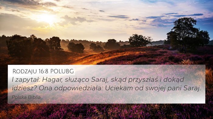 Rodzaju 16:8 POLUBG Bible Verse Image