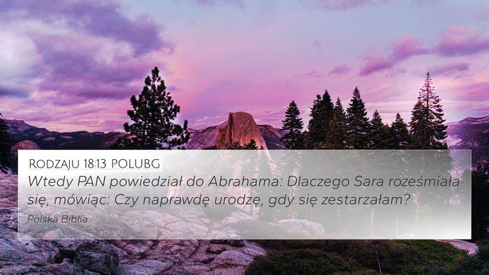 Rodzaju 18:13 POLUBG Bible Verse Image