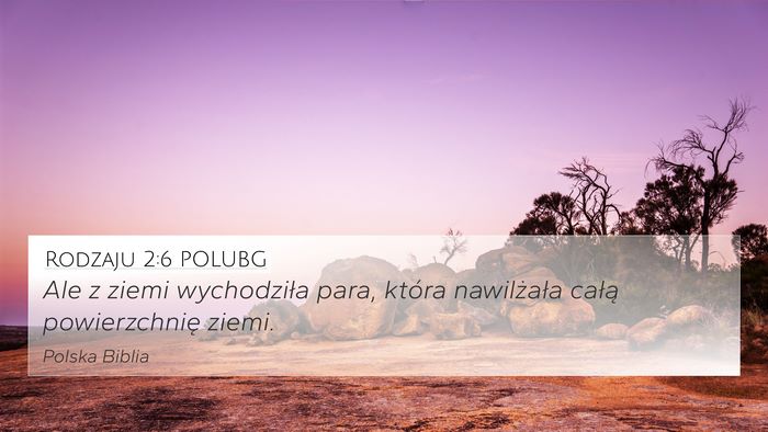 Rodzaju 2:6 POLUBG 4K Wallpaper - Ale z ziemi wychodziła para, która nawilżała - 4K Wallpaper Bible Verse