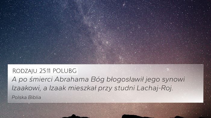 Rodzaju 25:11 POLUBG Bible Verse Image
