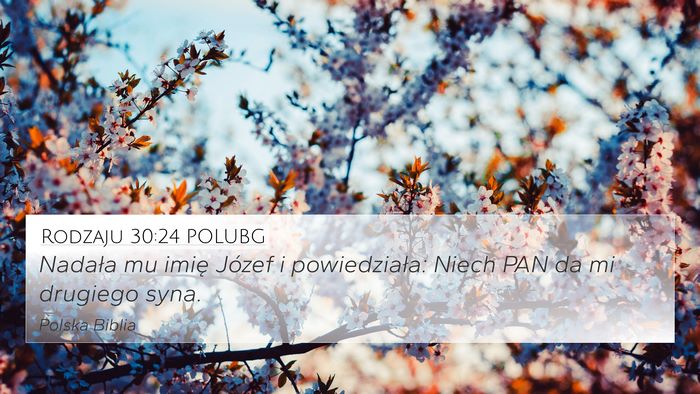 Rodzaju 30:24 POLUBG Bible Verse Image