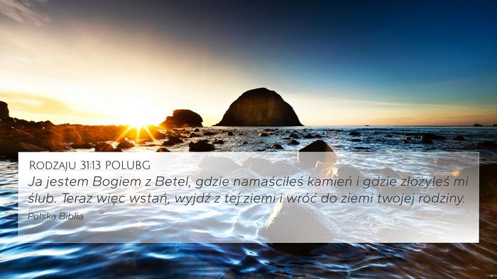 Rodzaju 31:13 POLUBG Bible Verse Image
