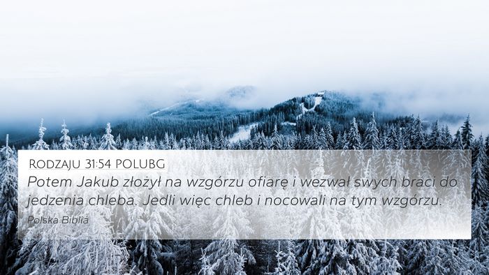 Rodzaju 31:54 POLUBG Bible Verse Image