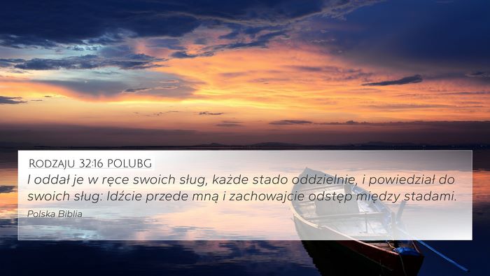 Rodzaju 32:16 POLUBG Bible Verse Image