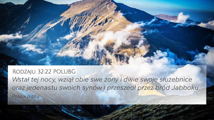 Rodzaju 32:22 POLUBG Bible Verse Image