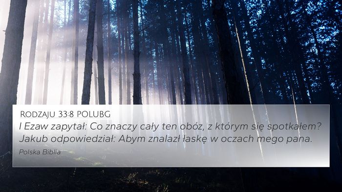 Rodzaju 33:8 POLUBG Bible Verse Image